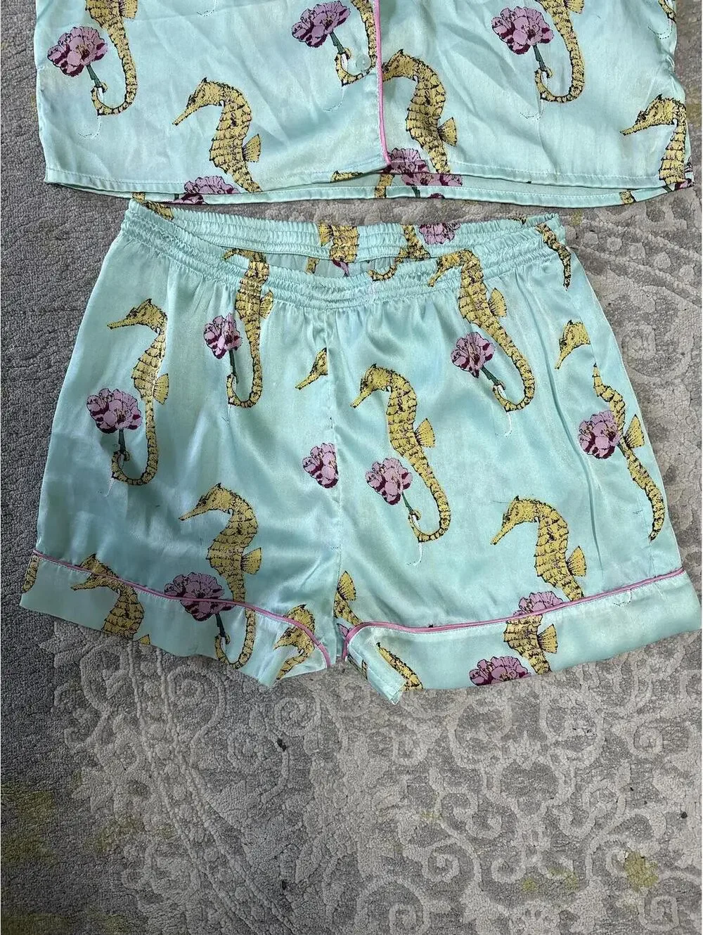 The nibs glam silky matching pj set